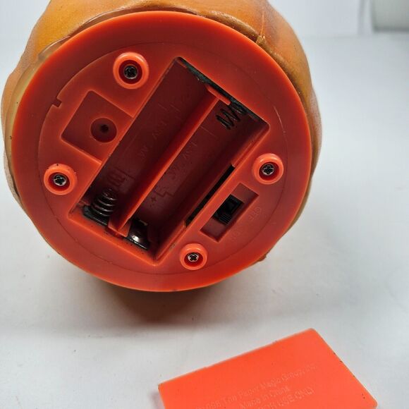 3 Stacked Foam Pumpkins Halloween Jack O Lanterns 1998 Vintage NON WORKING - Picture 12 of 16